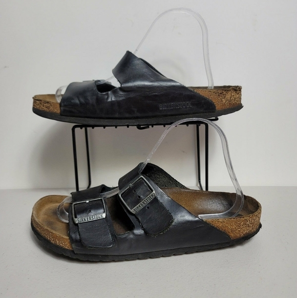 Birkenstock Woman Arizona BS 0051791 Regular Fit Black Birko-Flor Sandals Sz 41 - Picture 1 of 10